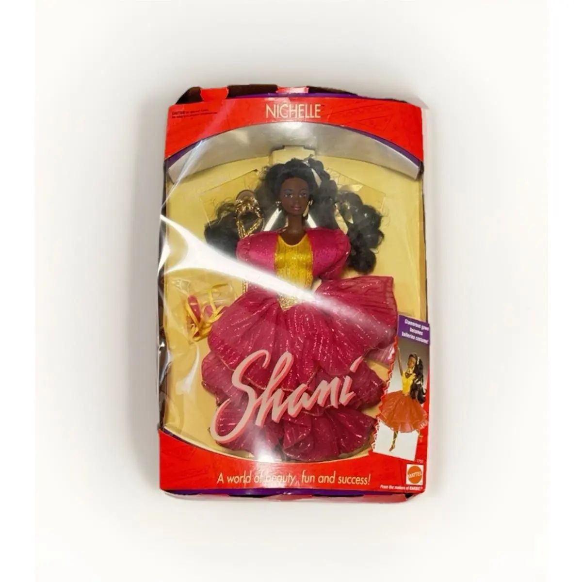 Vintage 1991 Nichelle Doll Friend of Shani Doll Gorgeous Dress Box Wear