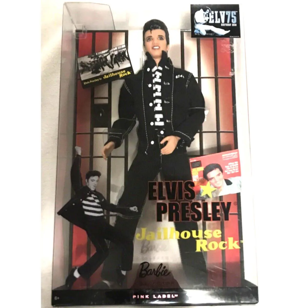 Barbie Collector Elvis Presley Jailhouse Rock Doll Pink Label 2009