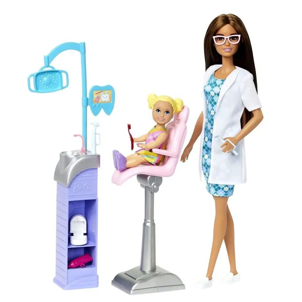 Mattel Barbie Careers Dentist Doll and Playset with Accessories HKT70