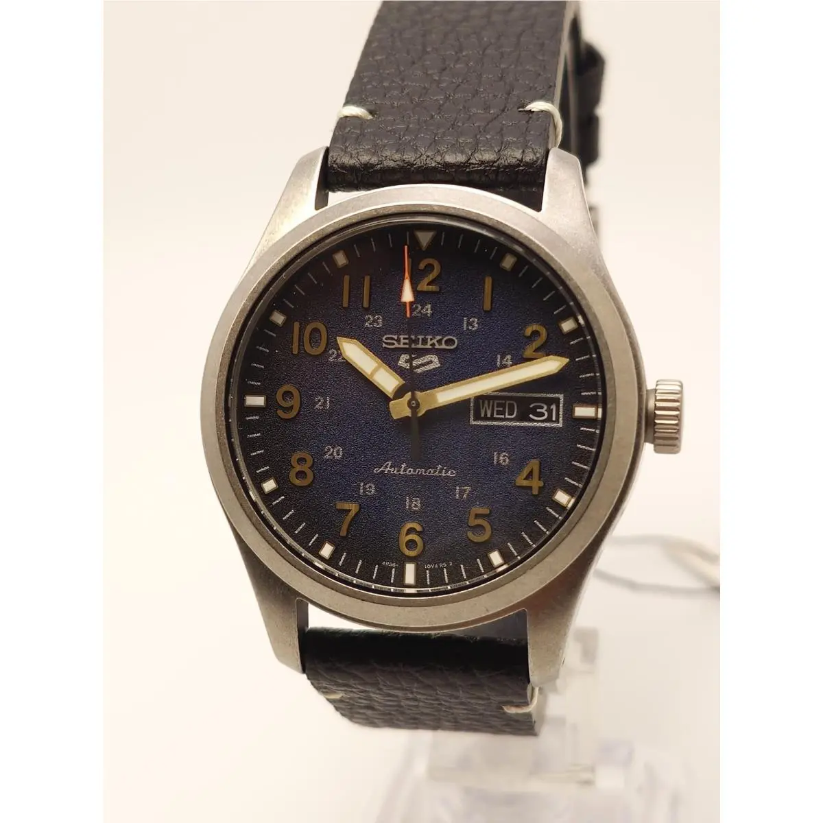Seiko 5 Sports SRPG39K1 Field Watch Blue Textured Dial Automatic