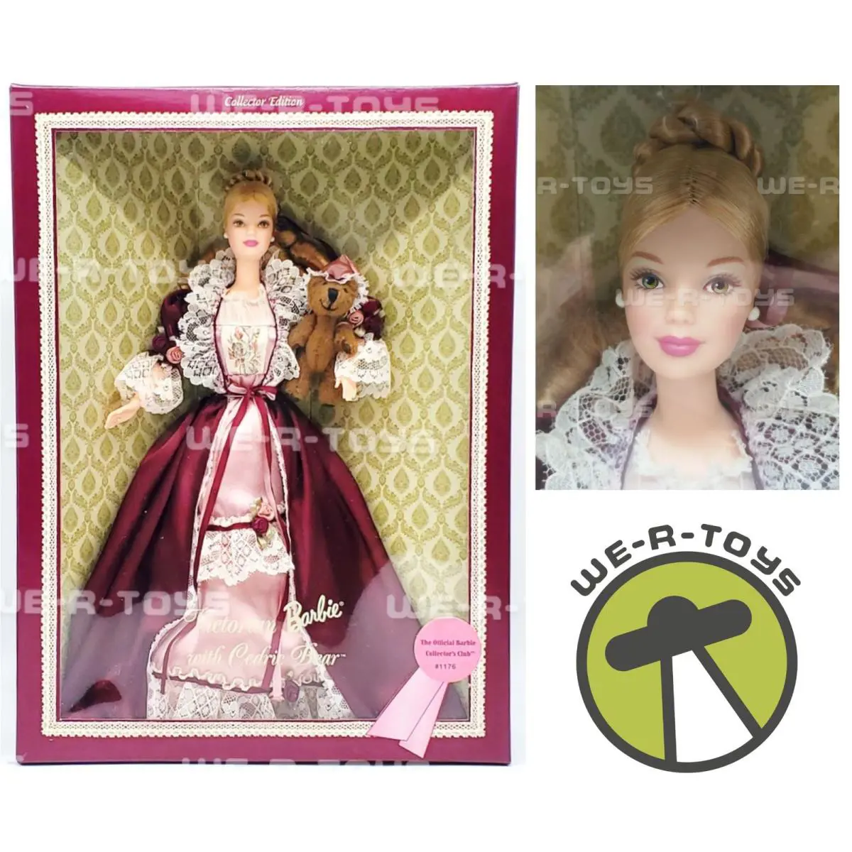 Victorian Barbie w/ Cedric Bear The Official Barbie Collector`s Club 1176 Nrfb