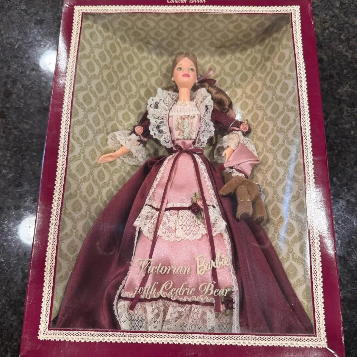Victorian Barbie w/ Cedric Bear The Official Barbie Collector`s Club 1226