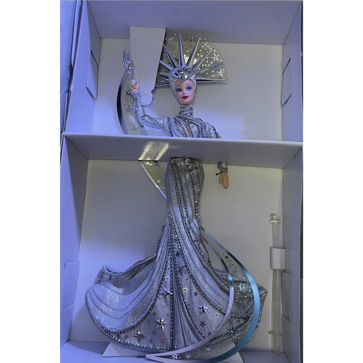 Lady Liberty Barbie Designed For Fao Schwarz with Art By Bob Mackie Nip Perfect