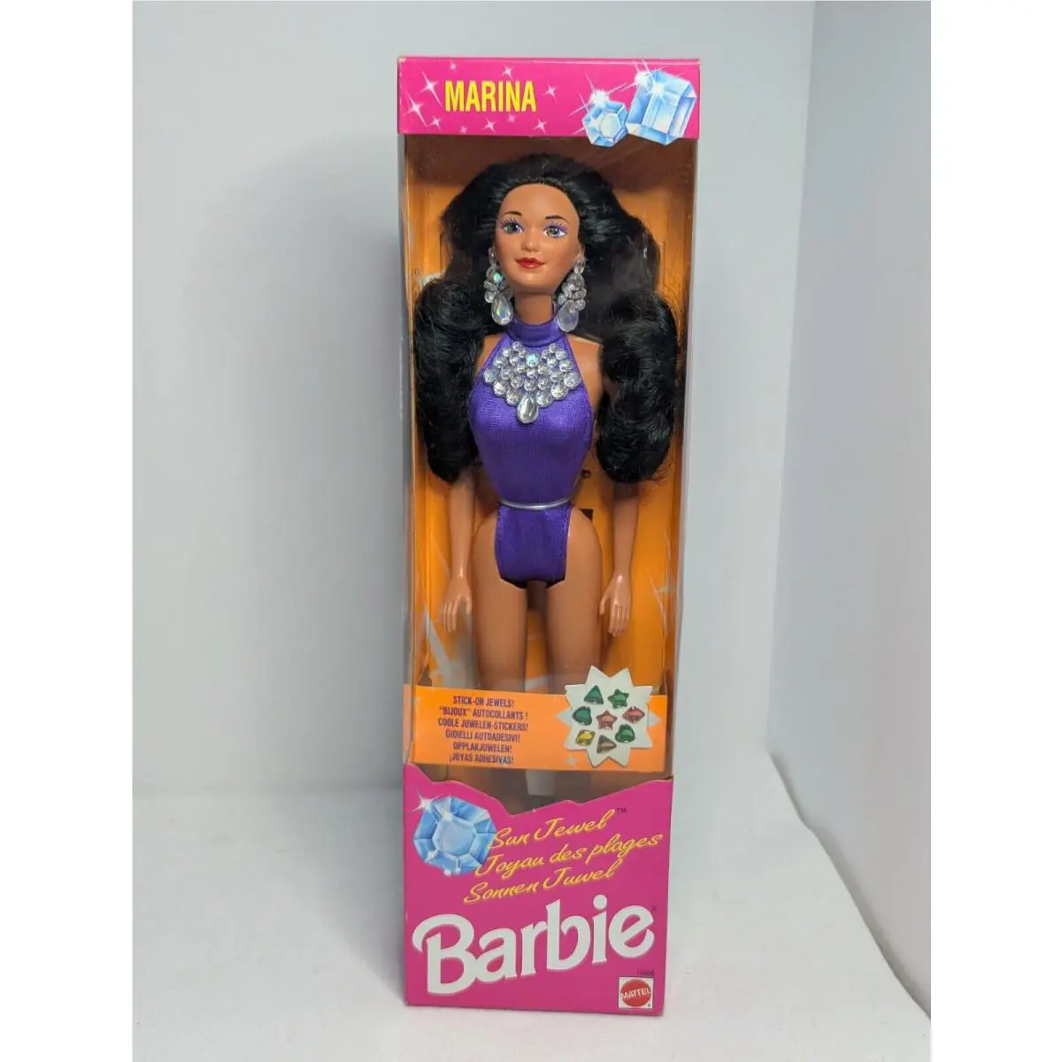 Sun Jewel Marina 1993 Mattel Barbie Doll Vintage International Pkg