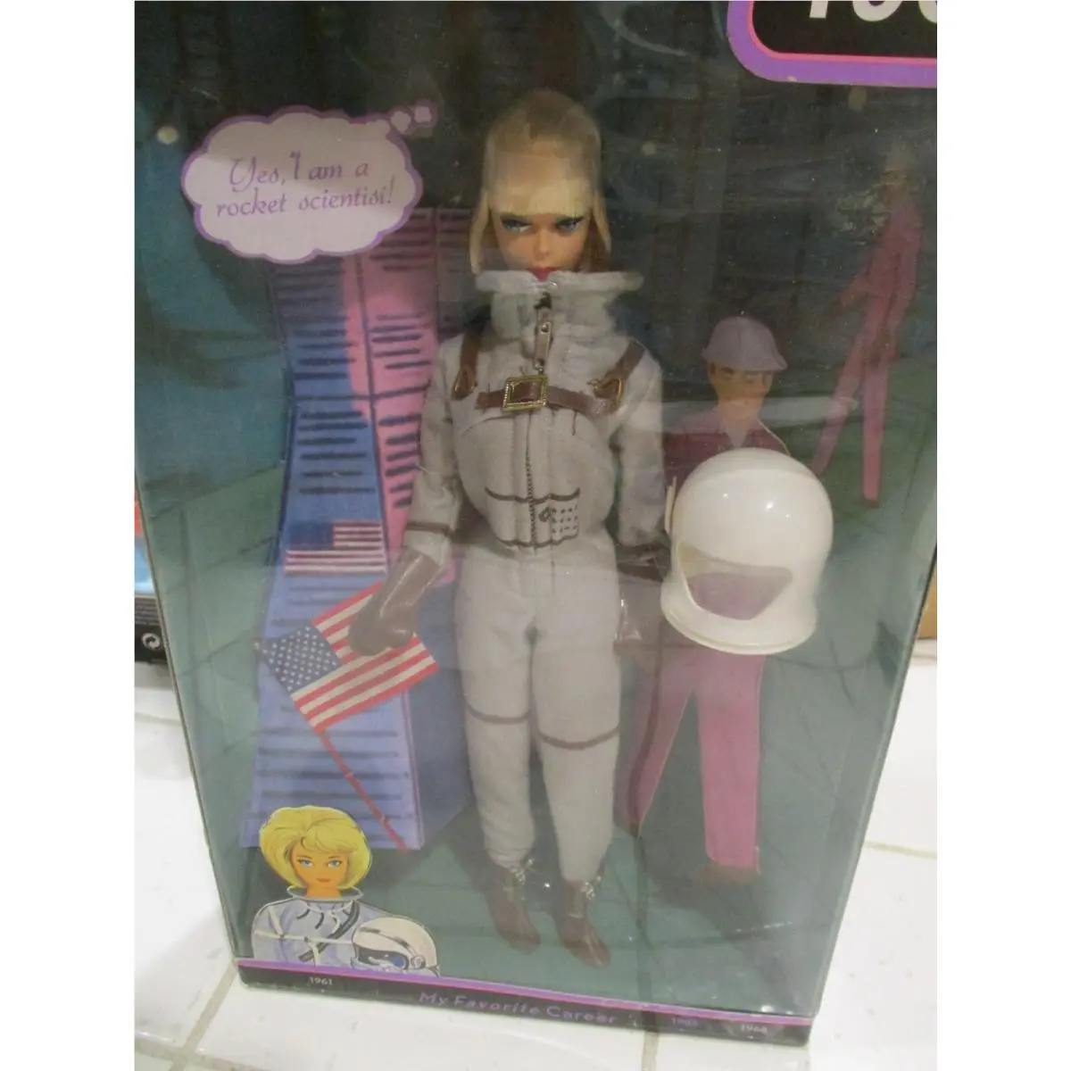 1965 MY Favorite Career Astronaut Barbie Doll Vintage Repro Mattel R4474 Nrfb
