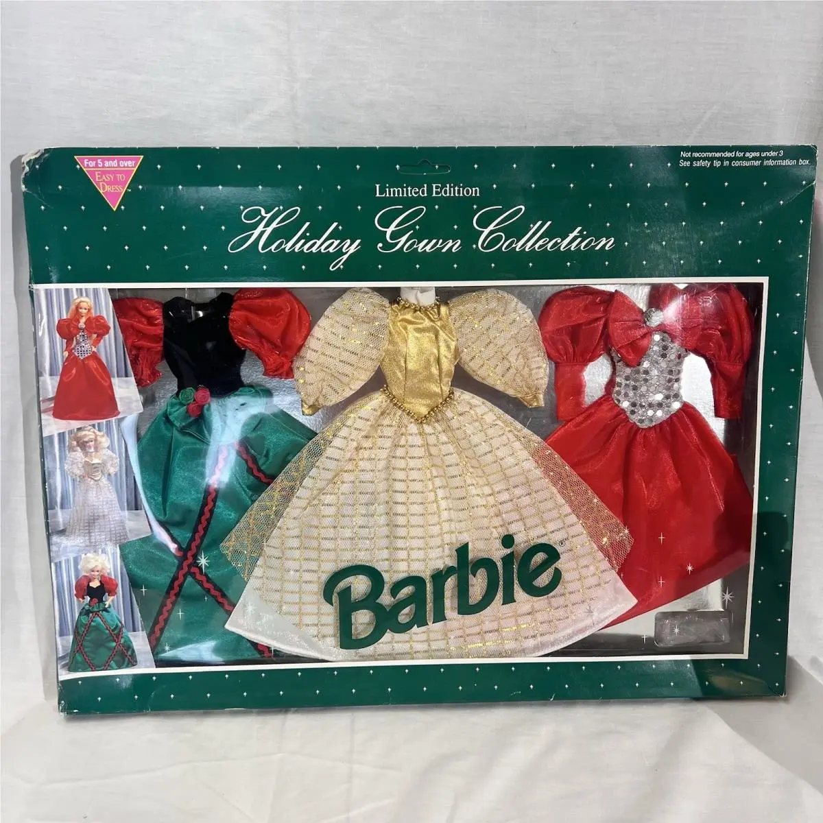 1993 Vintage Mattel Barbie Limited Holiday Gowns Collection Htf Nrfb