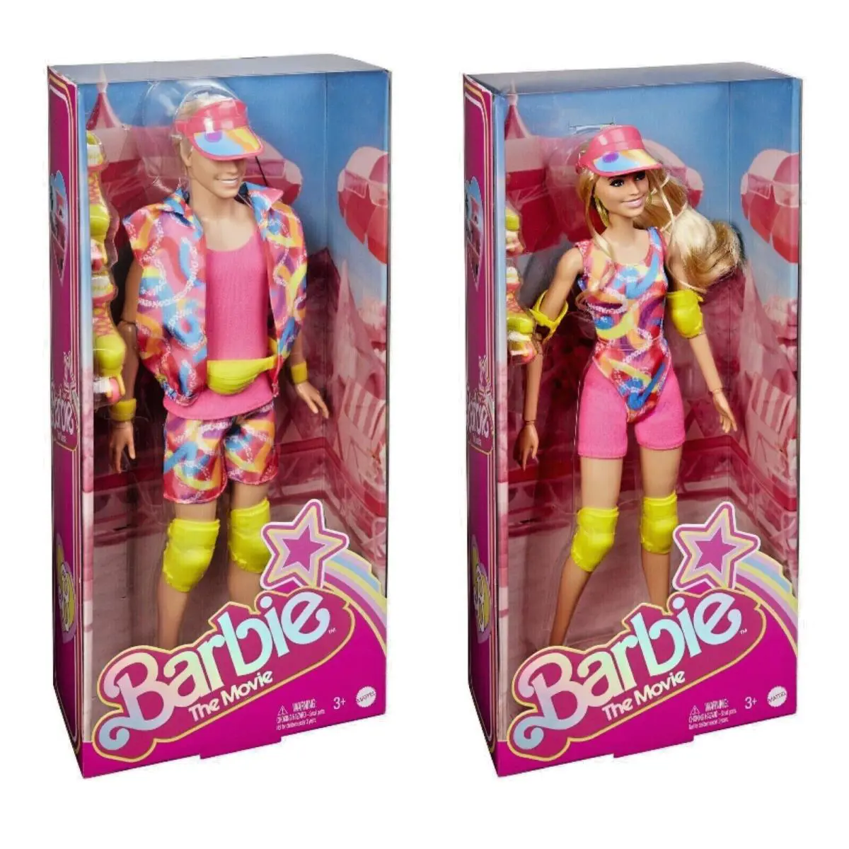 Barbie The Movie Barbie Ken Rollerblades Set Inline Skating Articulated