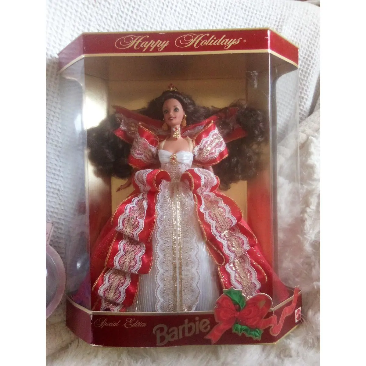 1997 Green Eyes Holiday Barbie Gold Special Edition