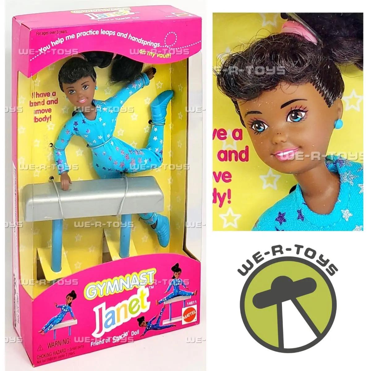 Gymnast Janet Friend of Stacie Doll 1995 Mattel 14611