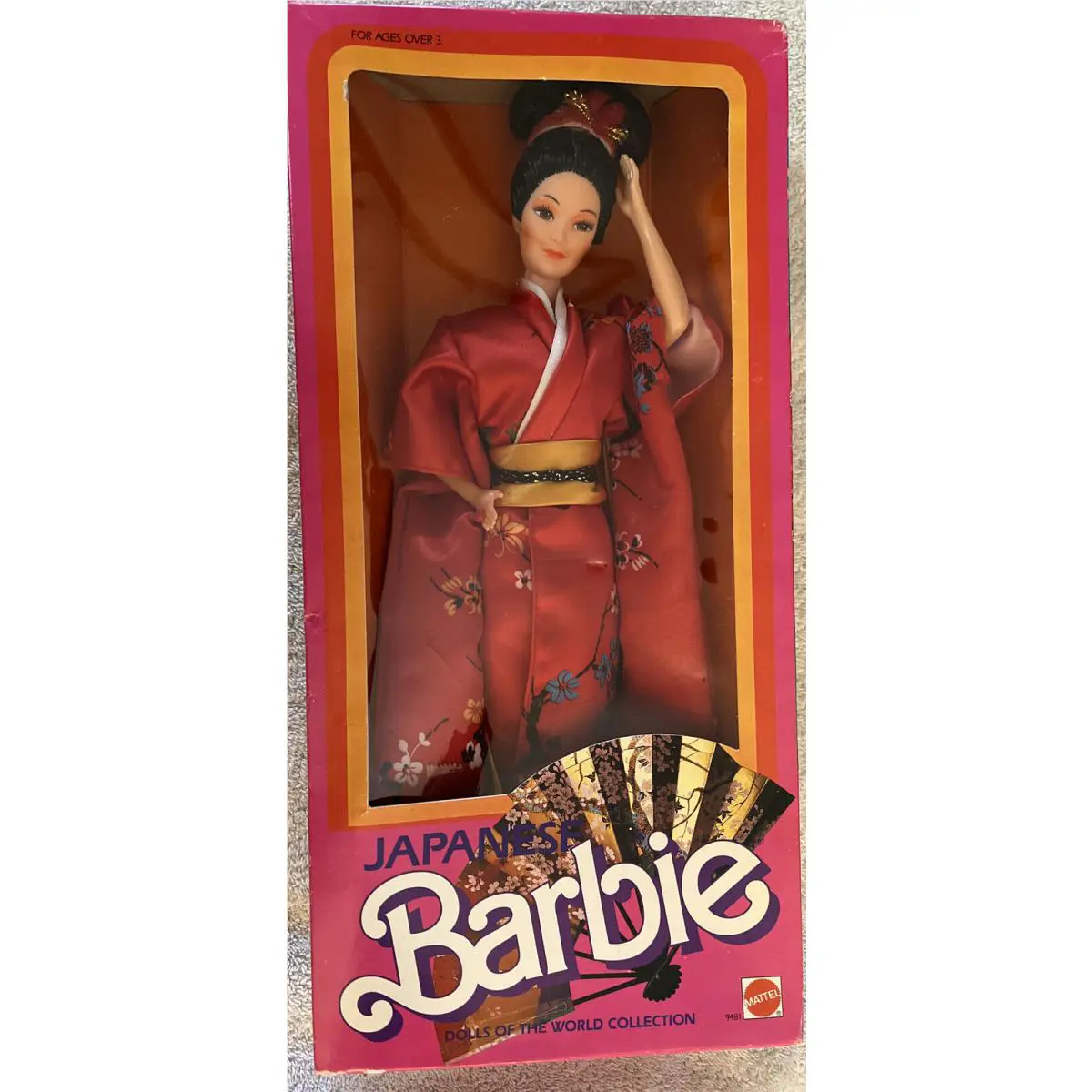 Vintage Japanese Barbie -dolls of The World Collection -1984 Mattel -new