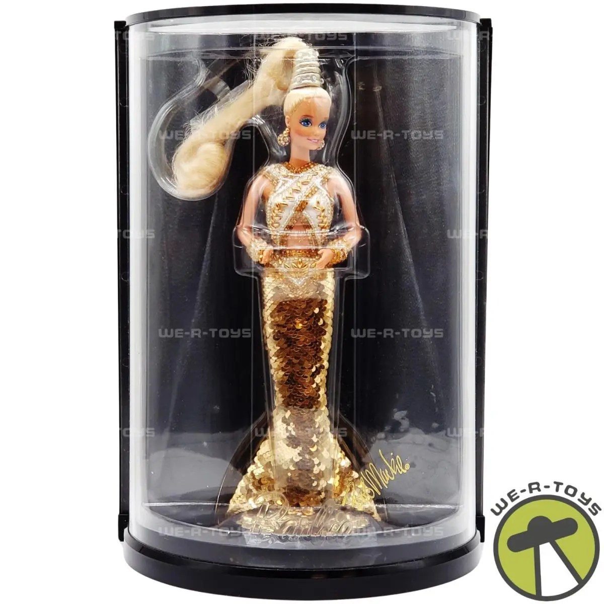 Bob Mackie Gold Barbie Doll Limited Edition 1990 Mattel No. 5405