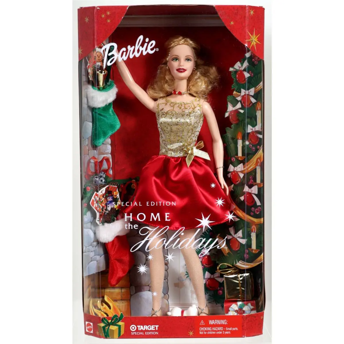Home For The Holidays Barbie Doll Target Special Edition 52834 Nrfb 2001 Mattel