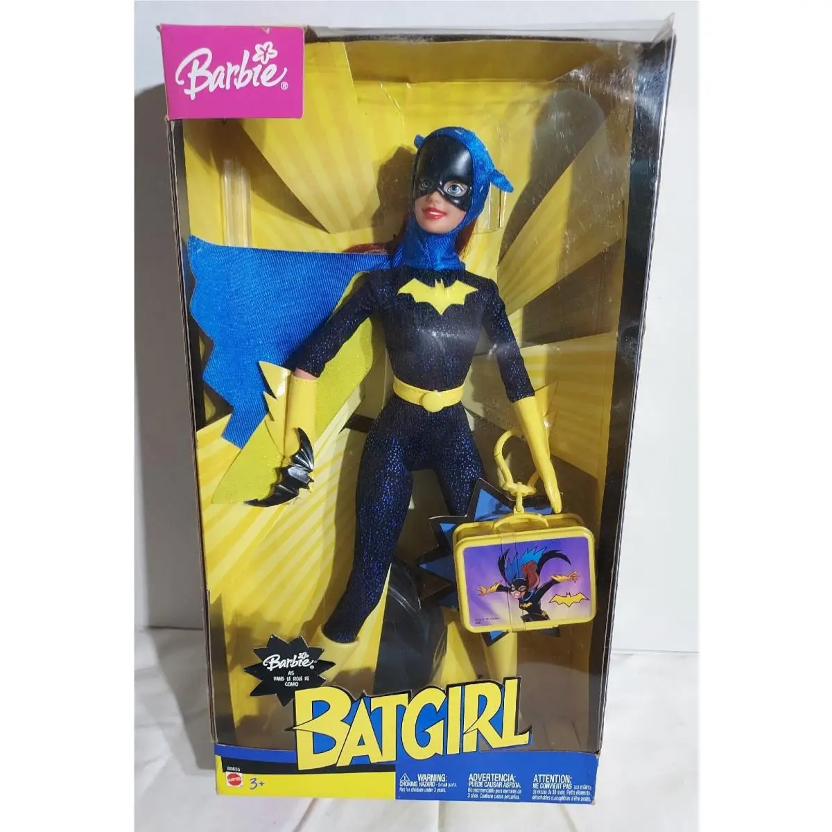Barbie Doll 2005 Batgirl Bat Girl Super Hero W/key Chain Warner Bros DC Mattel