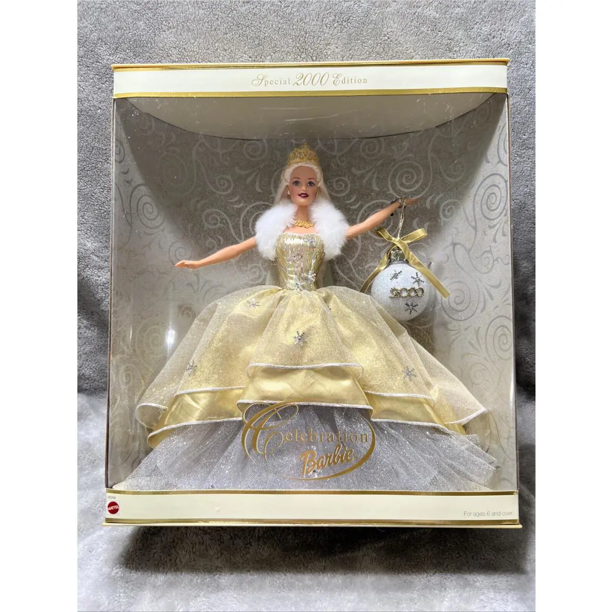 Celebration 2000 Barbie Doll Special Edition 28269 Mattel Holding Ornament