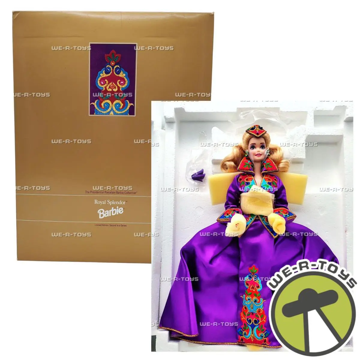 Barbie Royal Splendor Limited Edition Porcelain Doll 1993 Mattel 10950