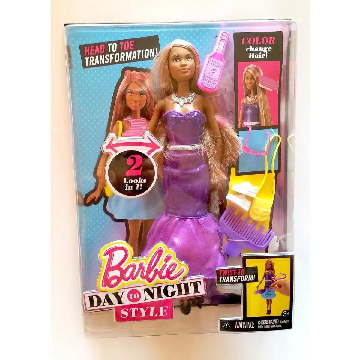 Barbie Day To Night Head To Toe Transformation Doll