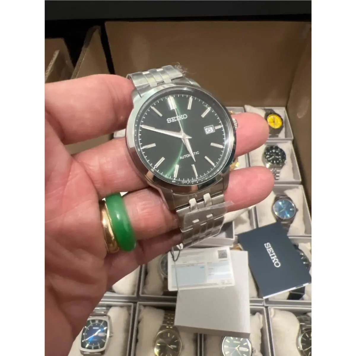 Automatic Green Dial Men`s Watch SRPH89K1 High Class Style Men’s Only by Seiko