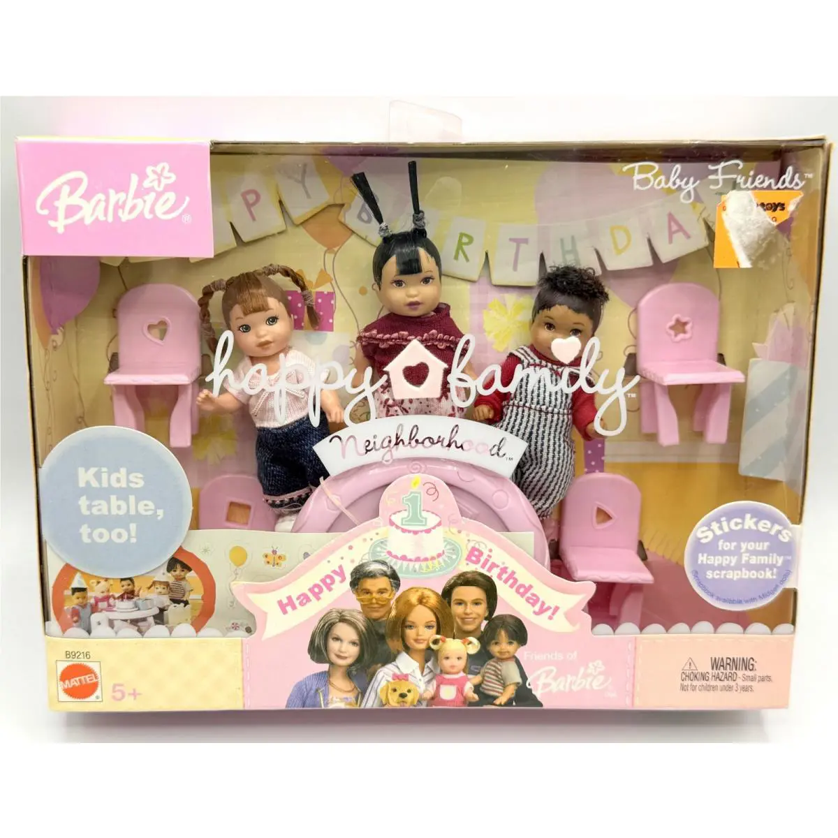 BK Barbie Doll 2003 Happy Family Birthday Neighborhood Baby Friends B9216