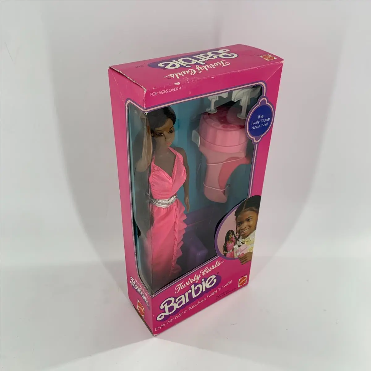 Barbie Twisty Curls Barbie African American Doll Vintage Mattel 1982