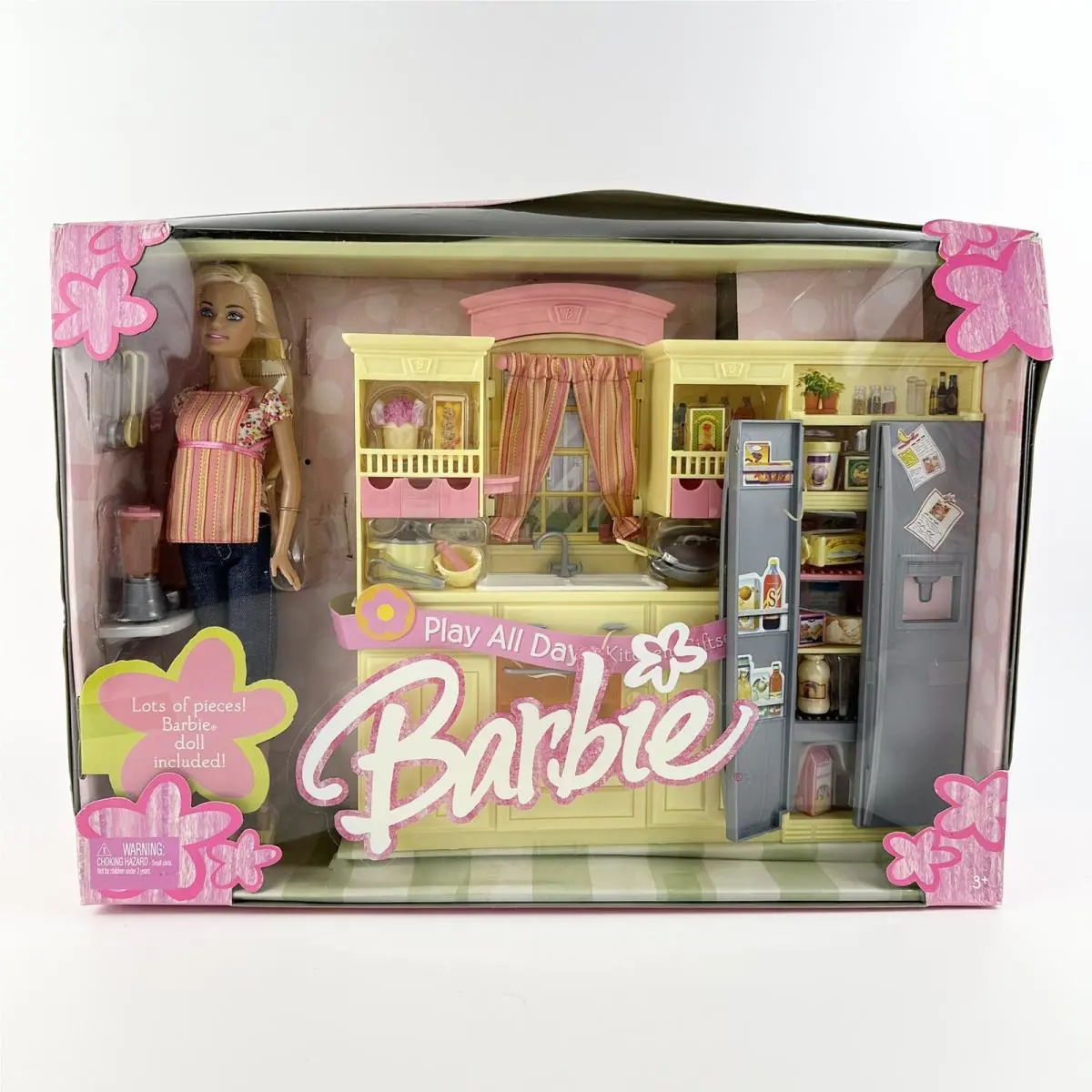 Barbie 2004 Play All Day Kitchen Giftset with Doll Mattel G8499 G8496