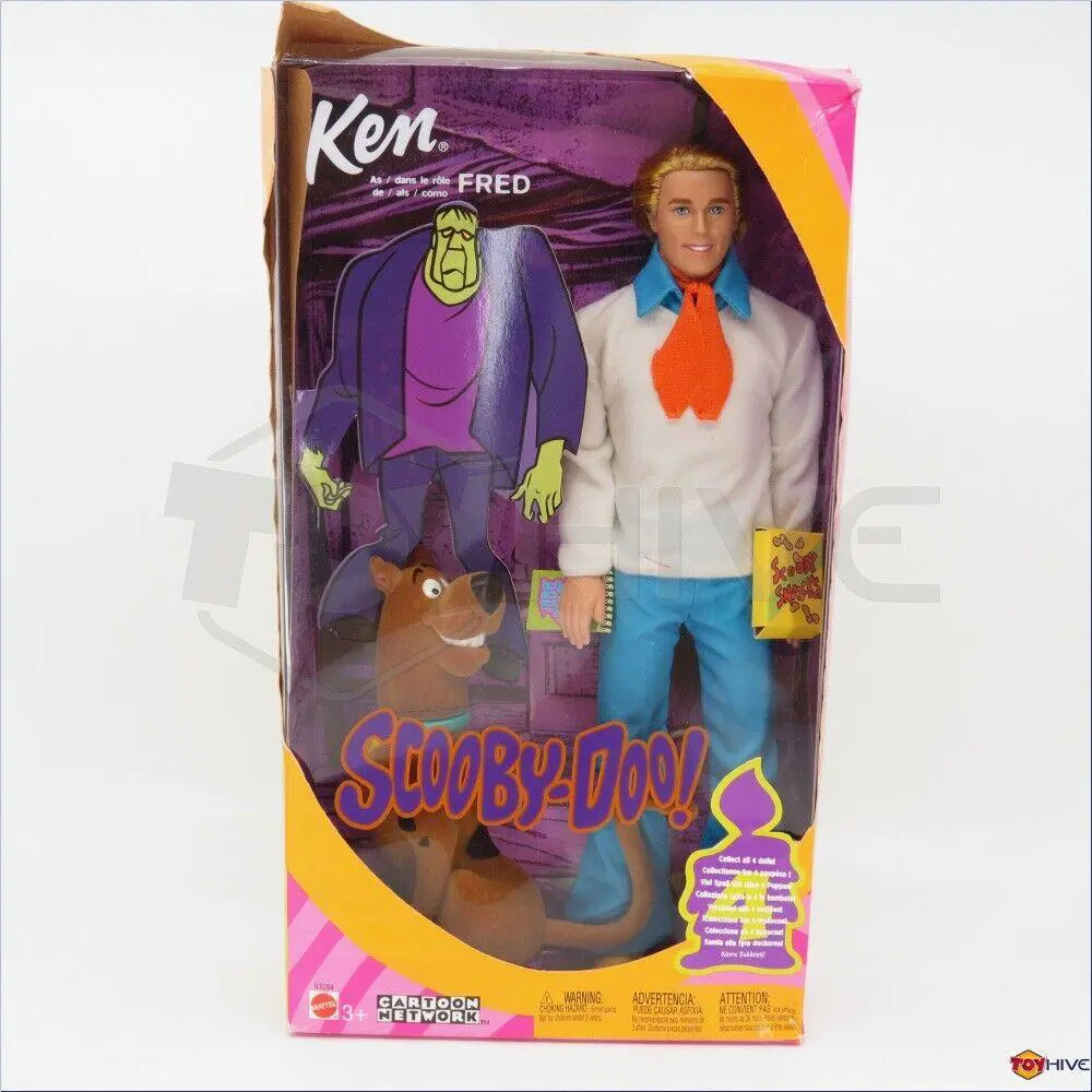 Barbie Scooby Dooand Ken Doll as Fred in Worn Box Cartoon Network