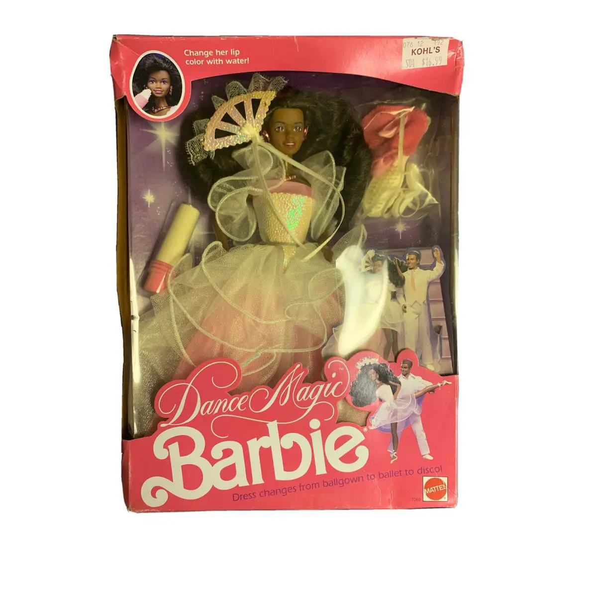 Vintage 1989 Dance Magic Barbie African American Mattel 7080