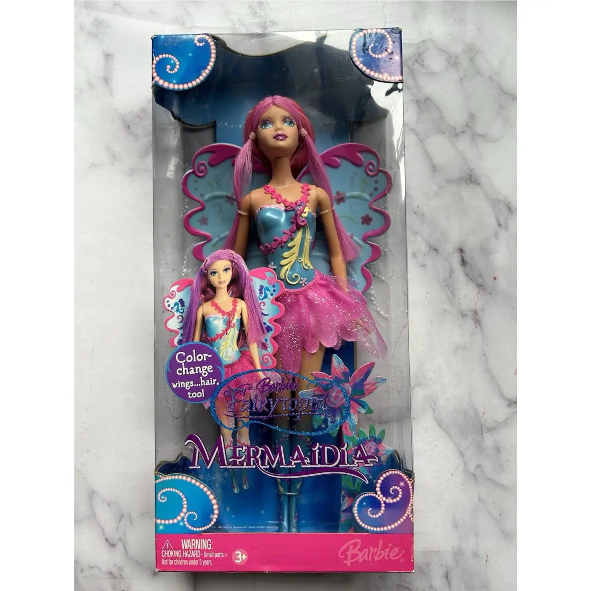 Mattel 2006 Fairytopia Mermaidia Barbie Doll - Color Changing Wings and Hair