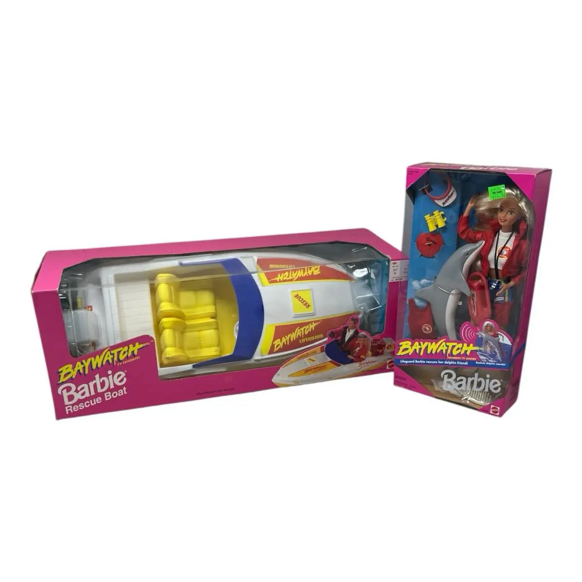 1994 Mattel Barbie Baywatch Rescue Boat 67207 Baywatch Barbie Doll 13199