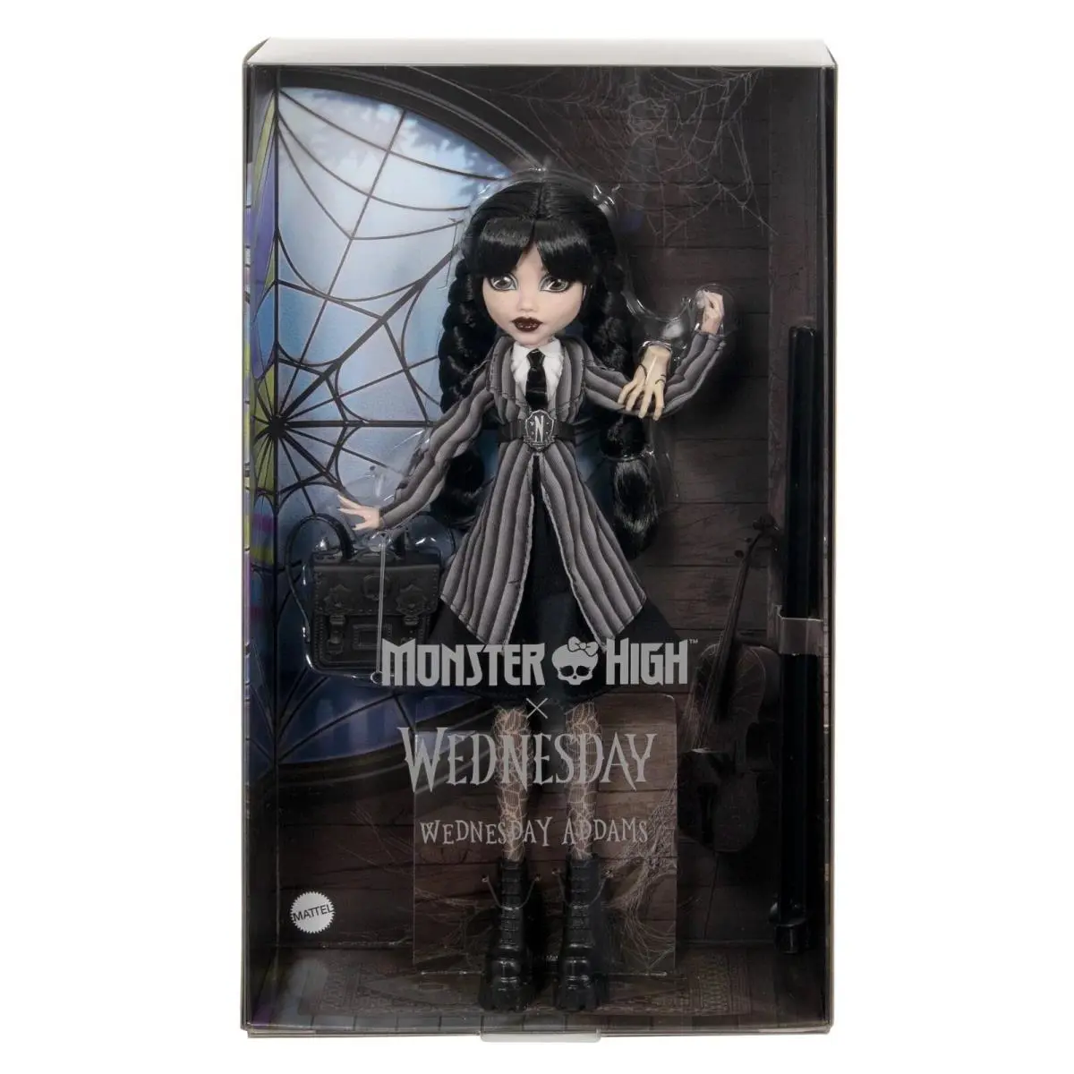 Monster High x Wednesday Addams Nevermore Academy Uniform Doll w/ Thing