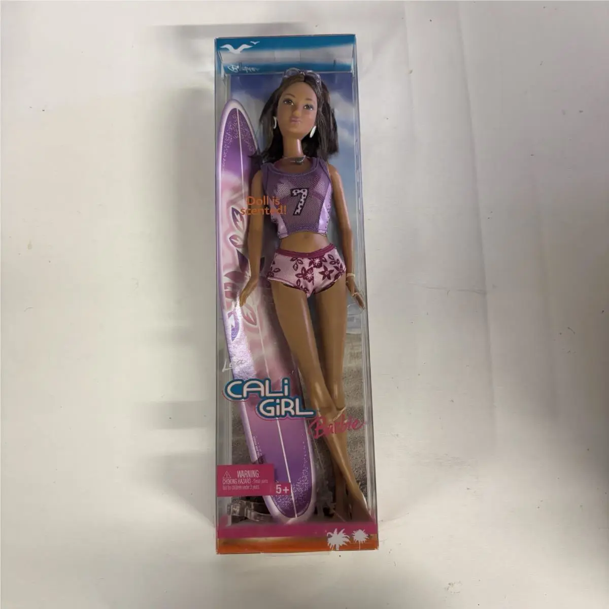 Cali Girl 2004 Barbie Doll Lea Purple Surfer Swimsuit 12”Doll