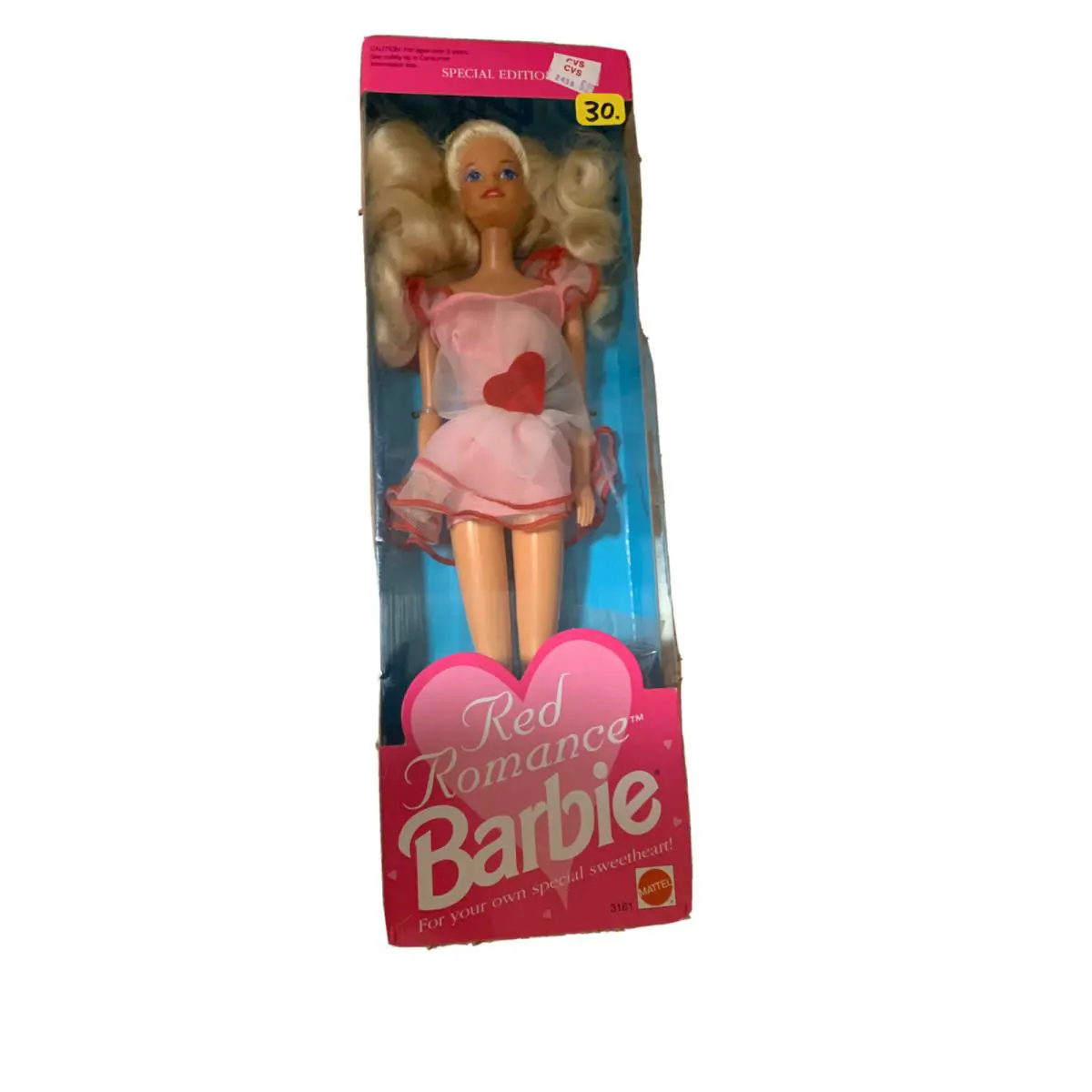 Mattel 1992 Red Romance Barbie Special Edition Doll 3161 Valentines Barbie