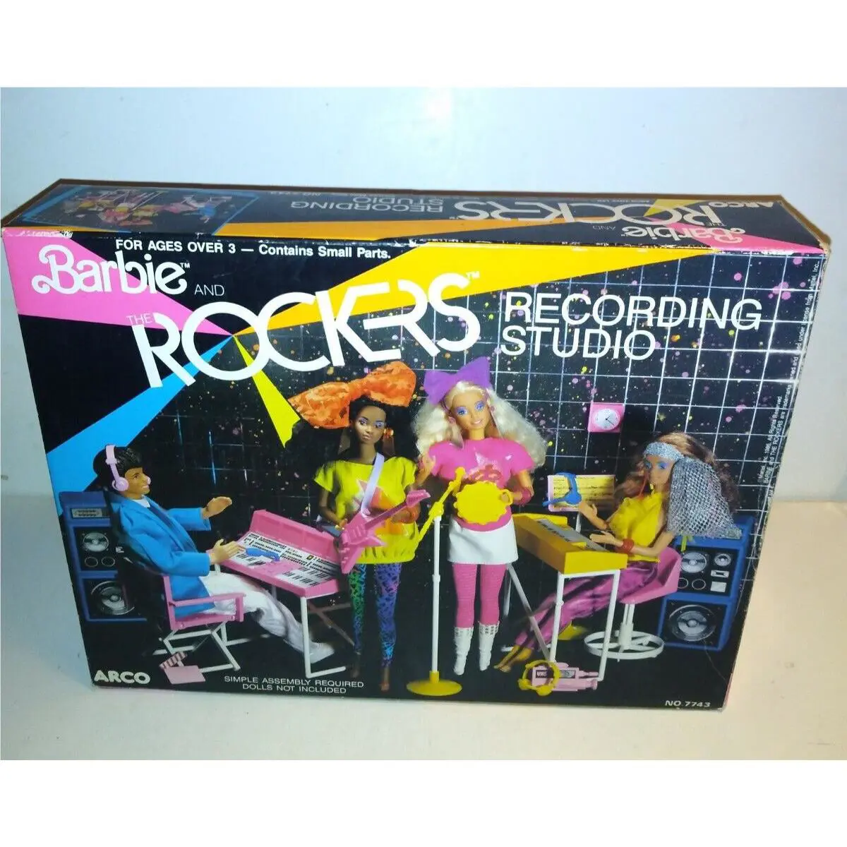 Vintage 80`s Arco Barbie The Rockers Recording Studio In Box