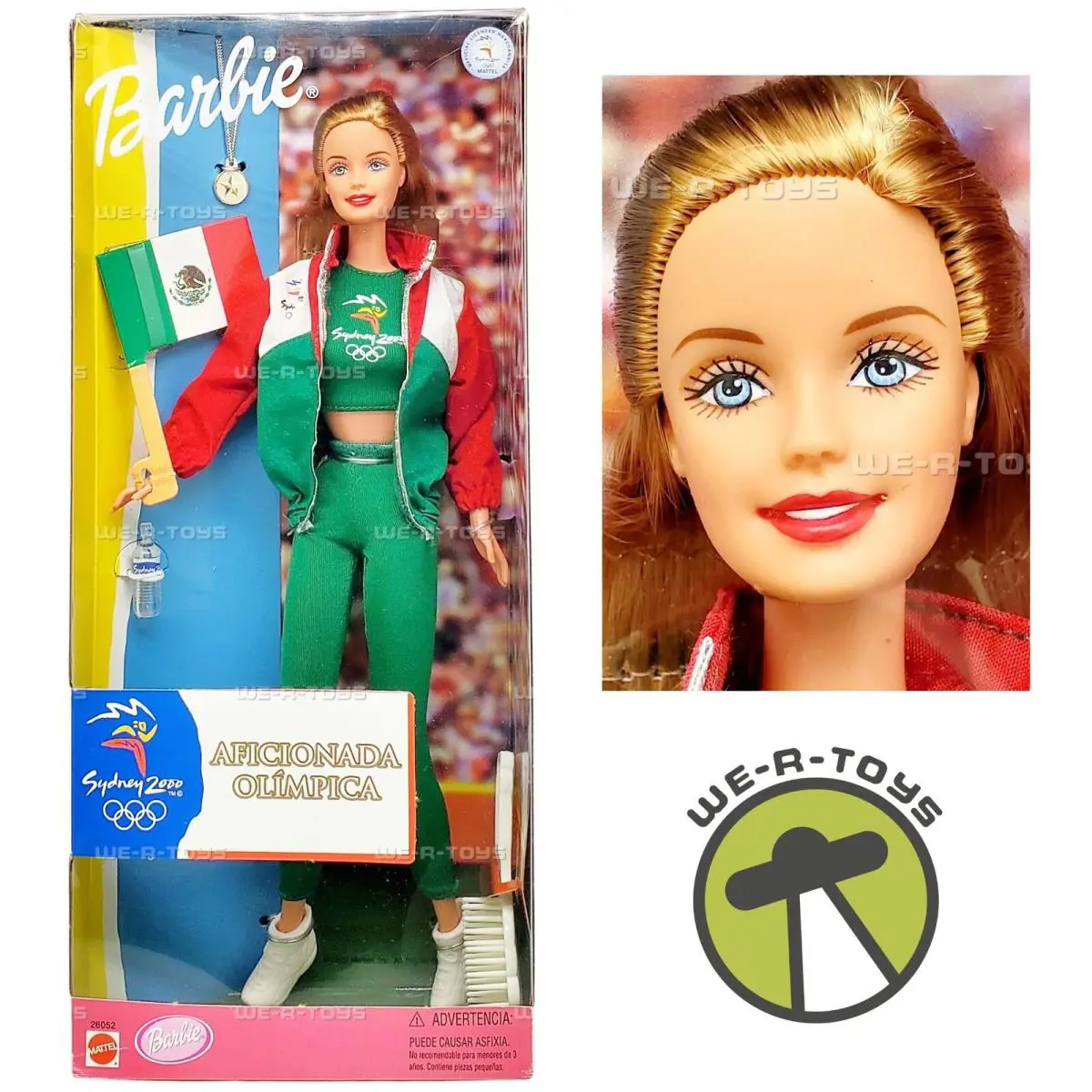 Sydney 2000 Olympics Mexico Barbie Doll 1999 Mattel 26052