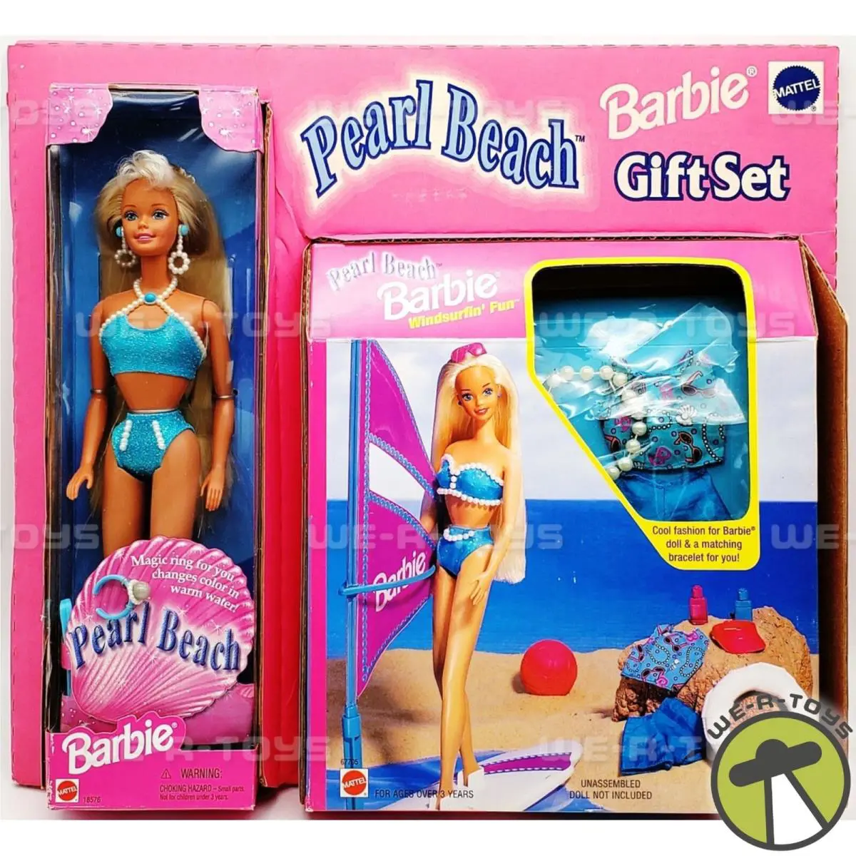 Barbie Pearl Beach Doll Windsurfin` Fun Gift Set 1997 Mattel 18576 / 67705