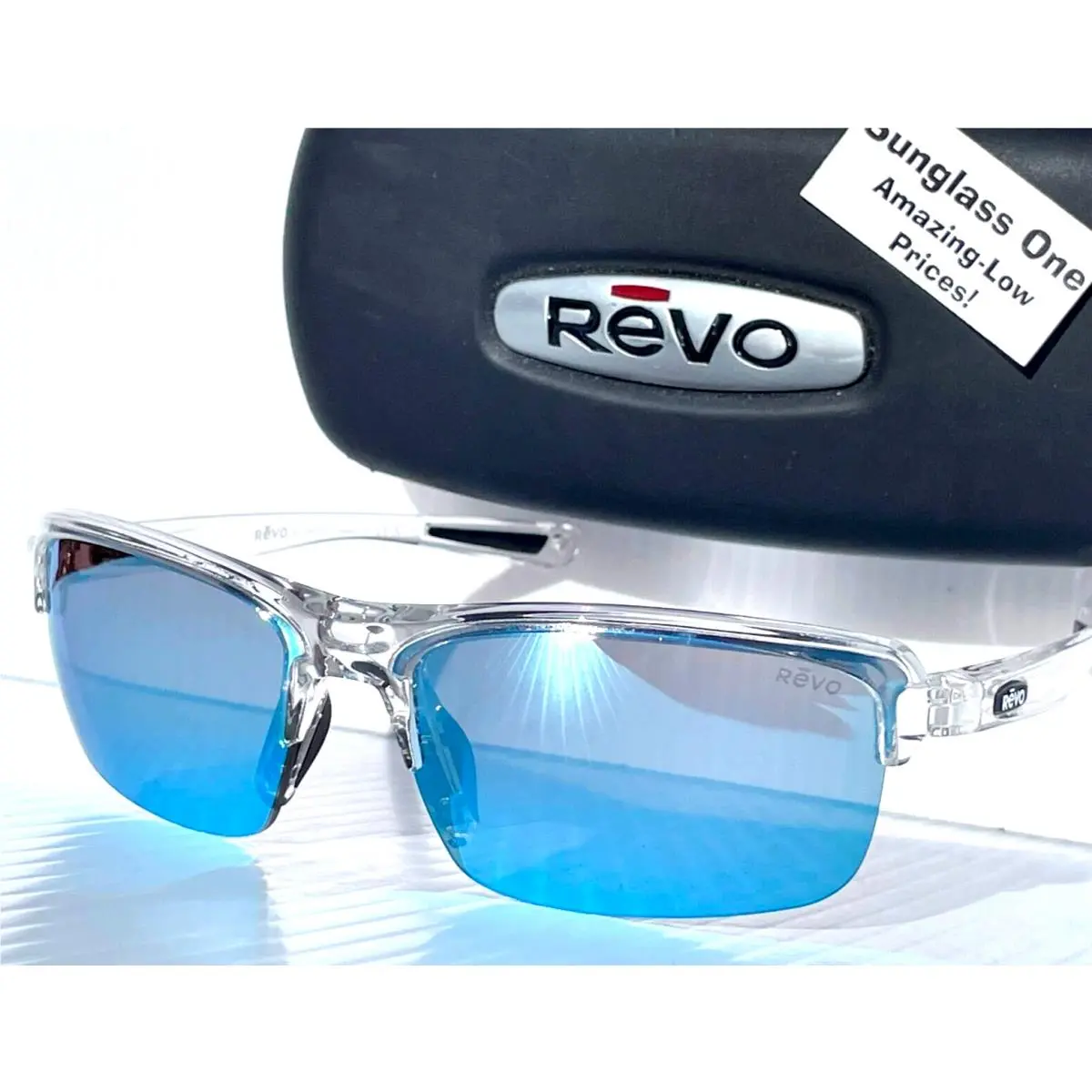 Revo Crux N Crystal Clear Polarized Blue Water Lens Sunglass RE 4066 09 BL