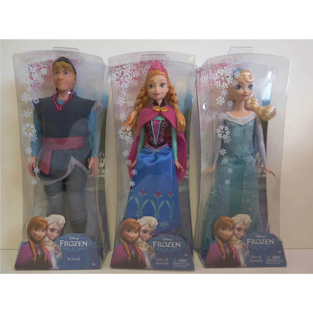 Disney Frozen - Kristoff Anna Elsa of Arendelle Dolls - Ages 3 up