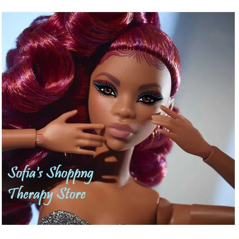 Barbie Signature Fully Posable Barbie Looks 7 Model Doll Petite Curly Red Hair