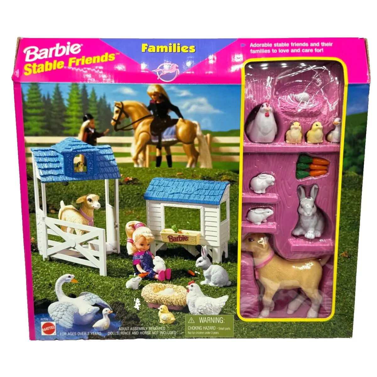 BK Barbie Doll 1997 Stable Farm Friends Families Play Set 67724