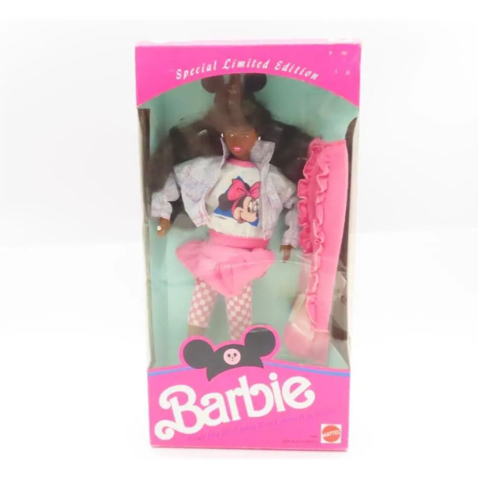 Barbie Disney Character Fashion Doll African American 1990 Mattel Nrfb