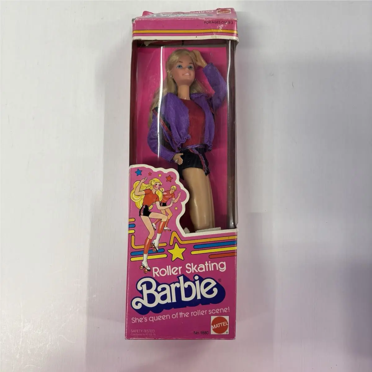 Vintage Superstar Roller Skating Barbie 1980 Mattel 1880 Nrfb