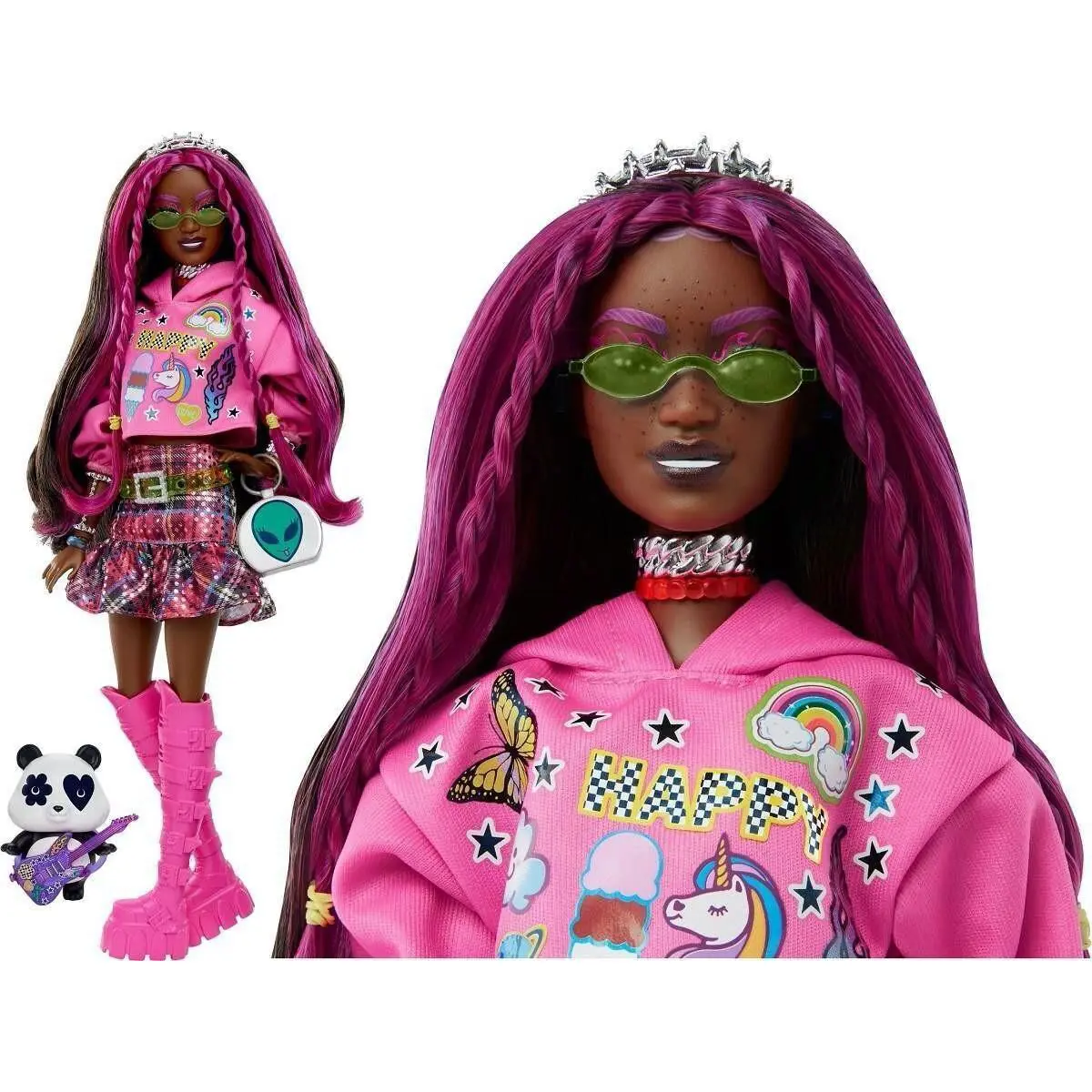 Mattel Barbie Extra Doll with Pet Panda HKP93