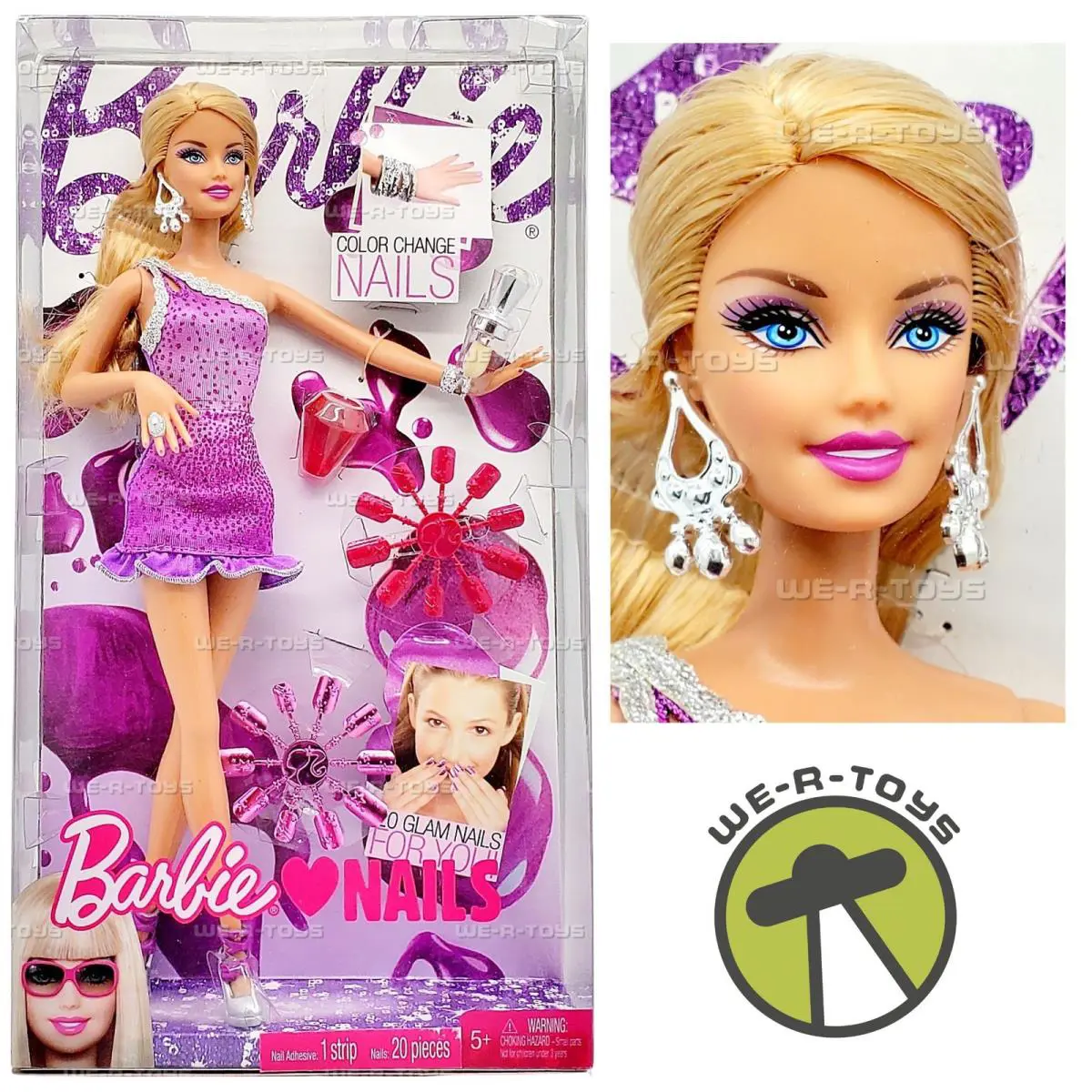 Barbie Loves Nails Doll 2009 Mattel R6599