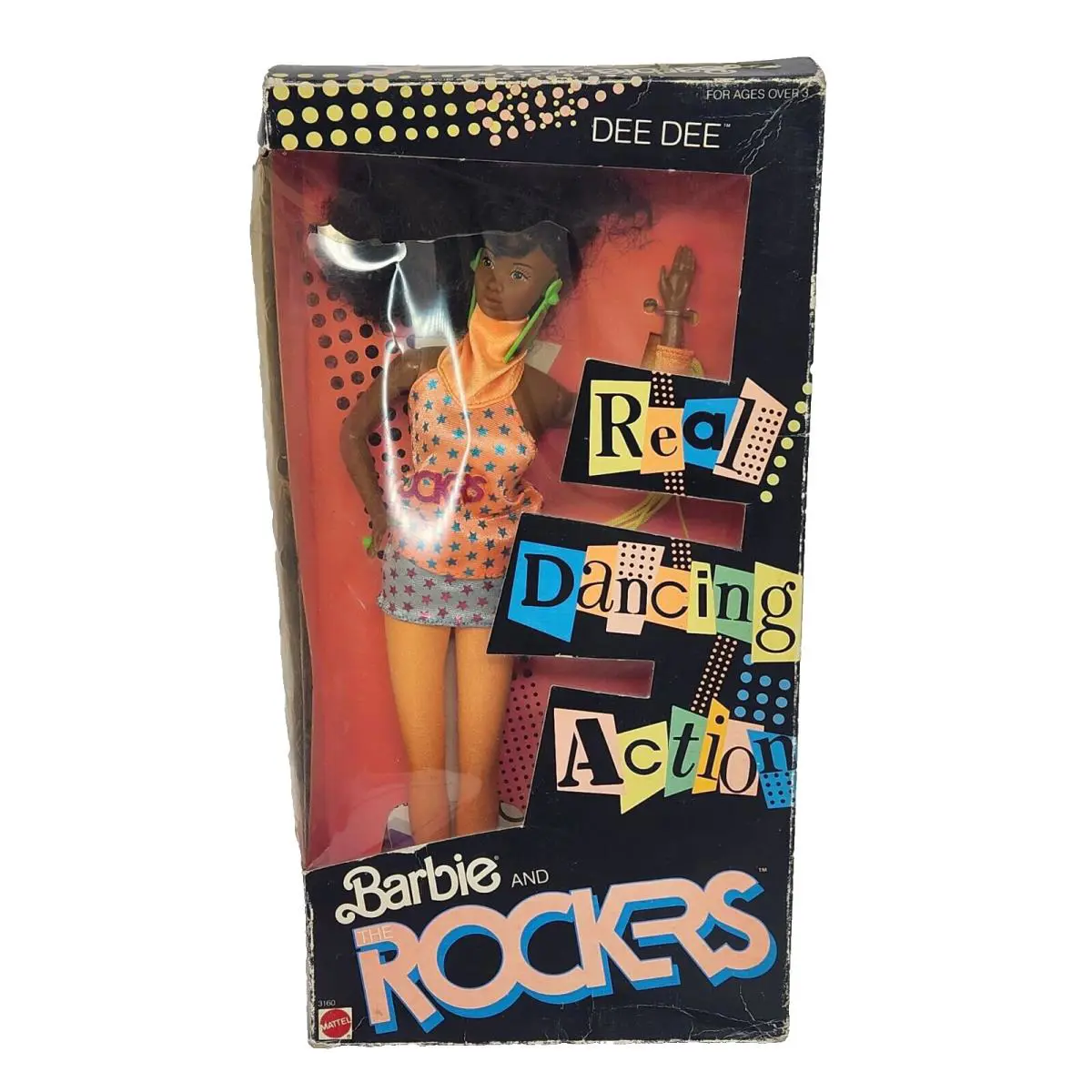 Vintage 1986 Barbie and The Rockers Real Dancing Dee Dee Doll Mattel 3160