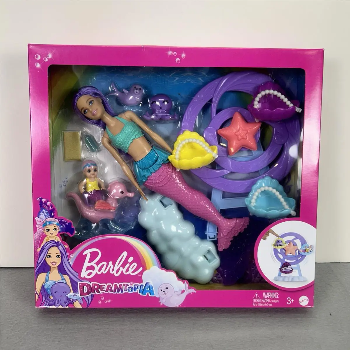 Barbie Dreamtopia Mermaid Nursery Dolls Playset Mattel 2022