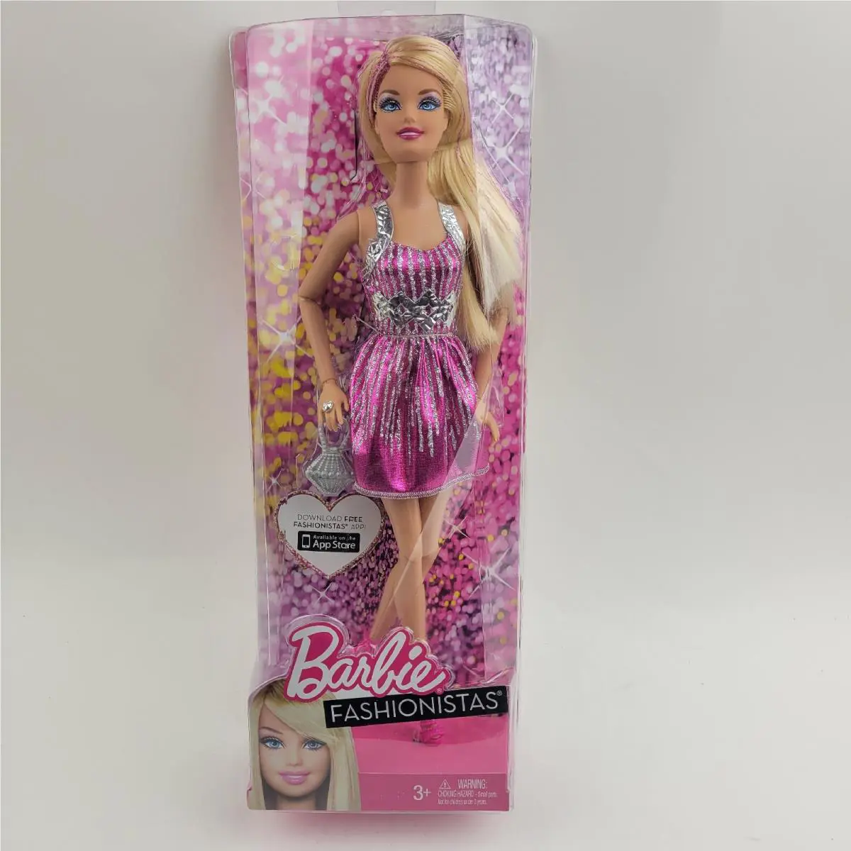 Barbie Doll Figure Fashionistas Pink Mattel