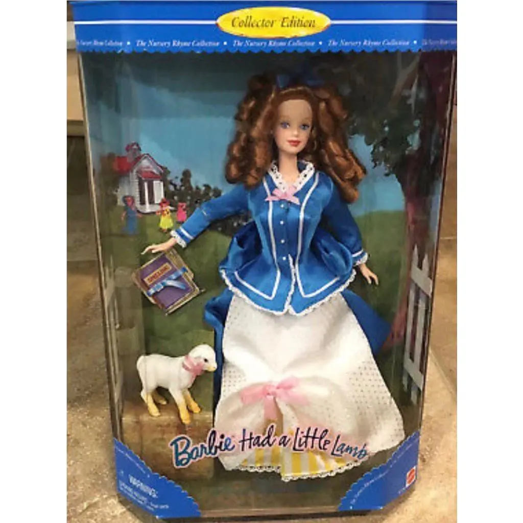 Barbie: Barbie Had A Little Lamb Nursery Rhyme Collection 1998 Nrfb 21740