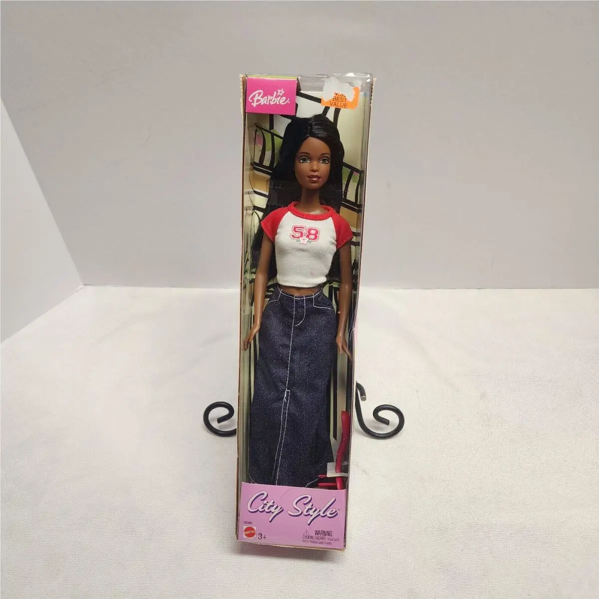 2003 Mattel Barbie City Style African American 58 Shirt C6346 Read
