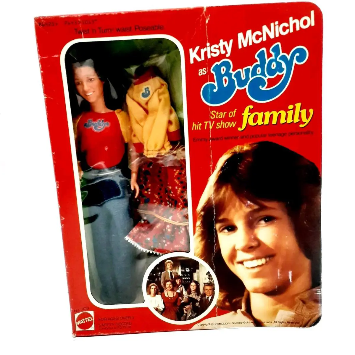 Vintage 1978 Barbie TV Star Kristy Mcnichol Teen Doll Mattel 1013