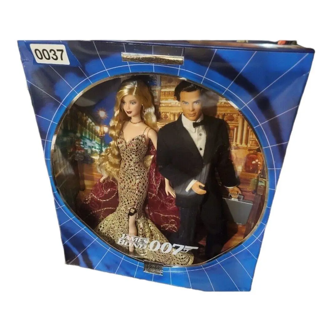 2002 Mattel Collector Edition James Bond 007 Gift Set Barbie Ken Doll
