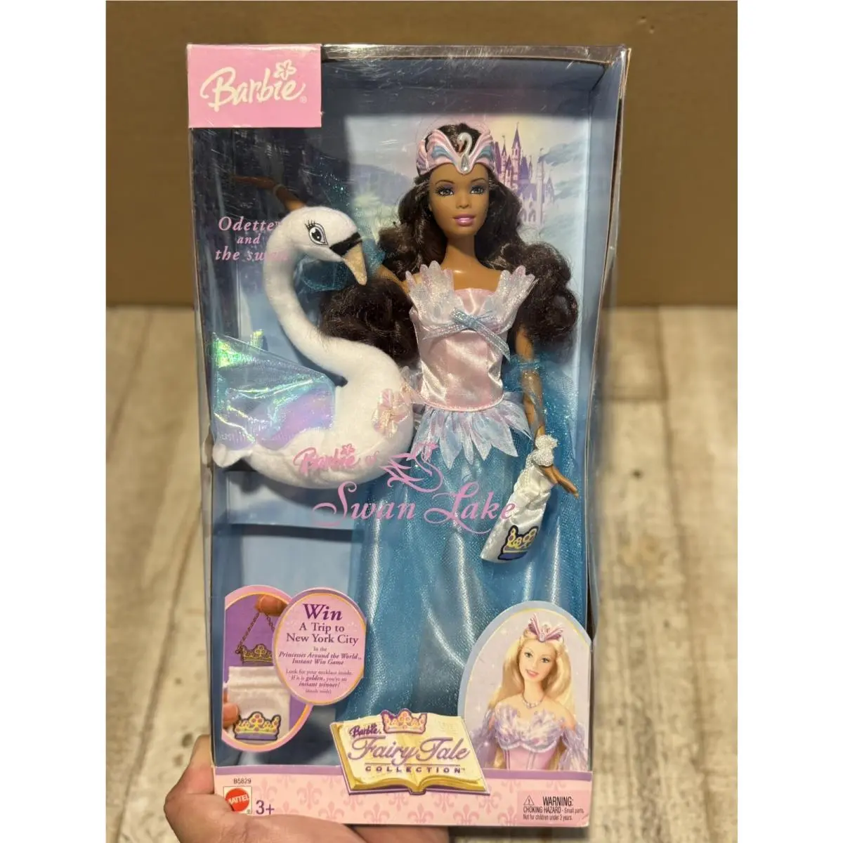 Mattel 2003 Swan Lake Barbie - Odette and The Swan - African American Doll -rare
